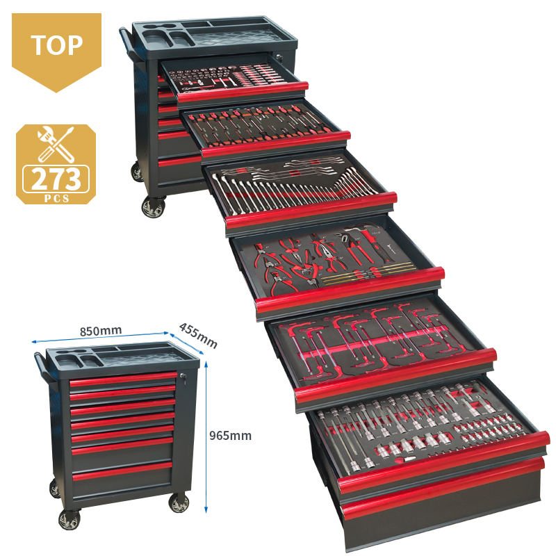 Workshop Tools Trolley - Carrello portautensili a 7 cassetti con