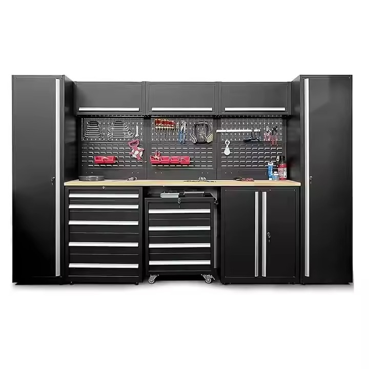 Workshop Tools Trolley - Set di Armadietti e Banco da