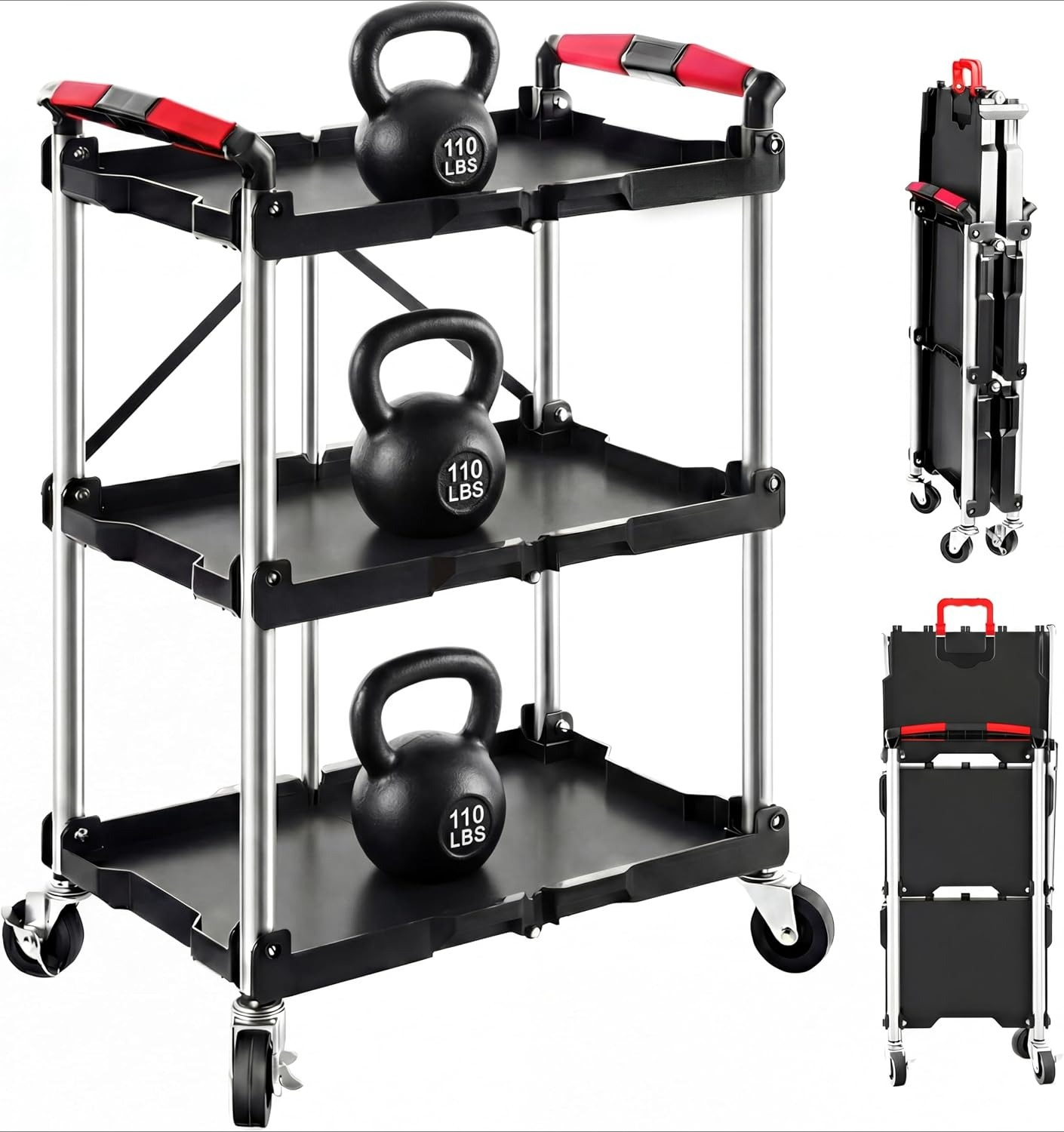Workshop Tools Trolley - Carrello di Servizio Pieghevole a 3