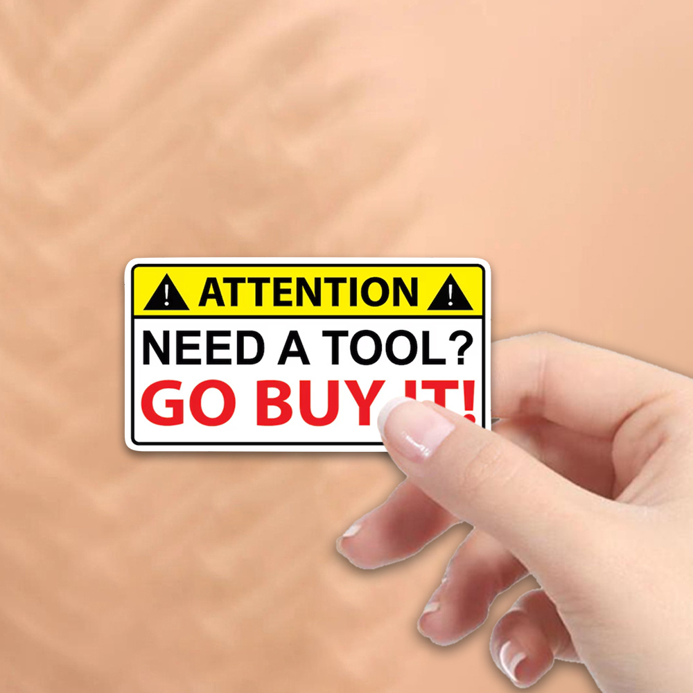 Adesivo Divertente 'Need Tools - Workshop Tools Needed recensione e prezzo